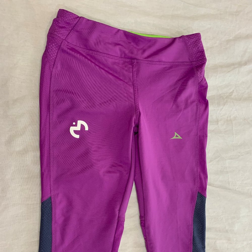 🍎🍎🍎  PIRMA WOMENS PULL ON ATHLETIC YOGA CAPRIS PANTS SIZE M  🍎🍎🍎